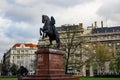 Statue of Francis II situated outside Hungarian Parliament Building